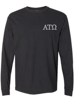 Comfort Colors Heavyweight Long Sleeve T-Shirt / Black / Greek