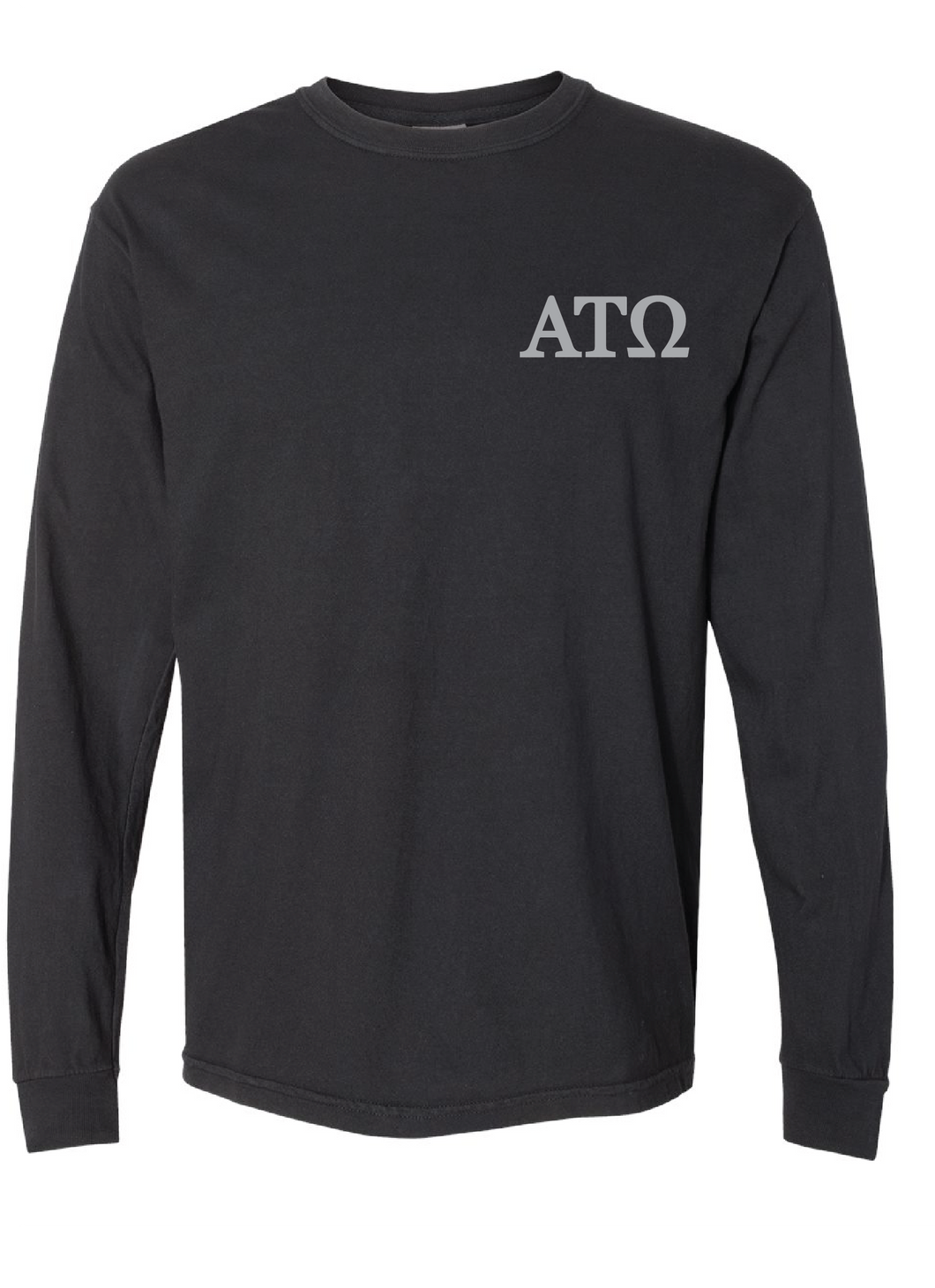 Comfort Colors Heavyweight Long Sleeve T-Shirt / Black / Greek