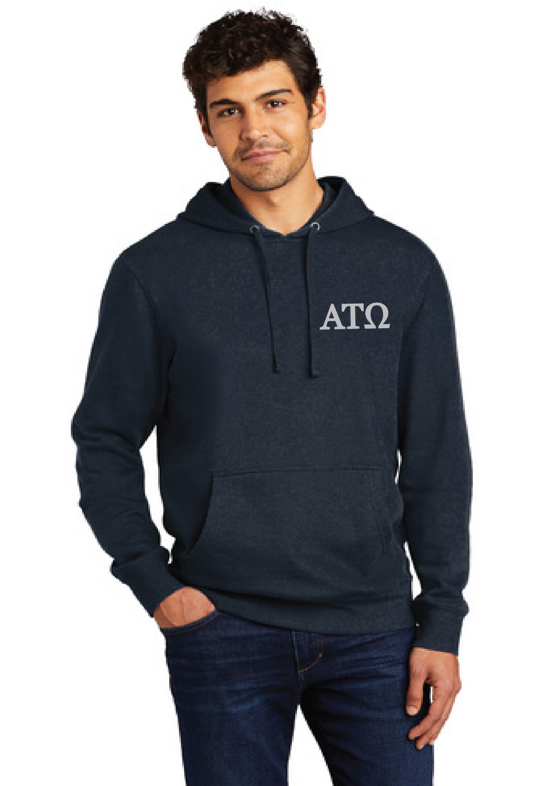 Fleece Hoodie / New Navy / Greek