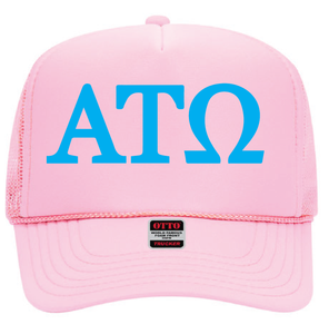 Foamie Trucker Cap  / Pink / Greek