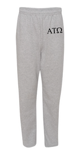 Open-Bottom Sweatpants with Pockets / Athletic Heather / Greek