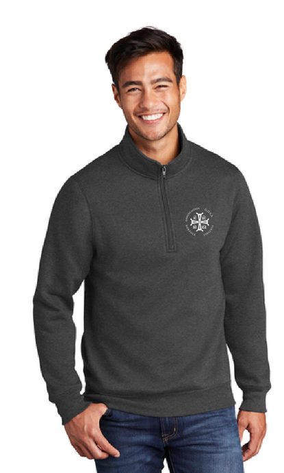 Core Fleece 1/4-Zip Pullover Sweatshirt / Charcoal / Annunciation Norfolk