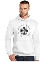 Core Fleece Pullover Hooded Sweatshirt / White / Annunciation Norfolk