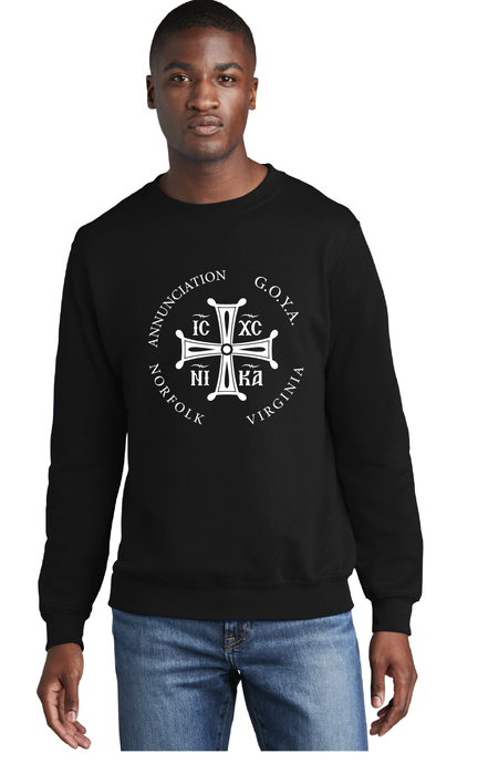 Core Fleece Crewneck Sweatshirt / Black / Annunciation Norfolk