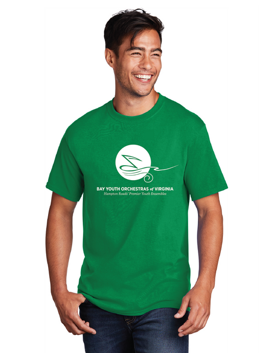 Core Cotton Tee / Kelly Green / Bay Youth Orchestras of Virginia