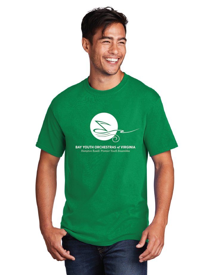 Core Cotton Tee / Kelly Green / Bay Youth Orchestras of Virginia