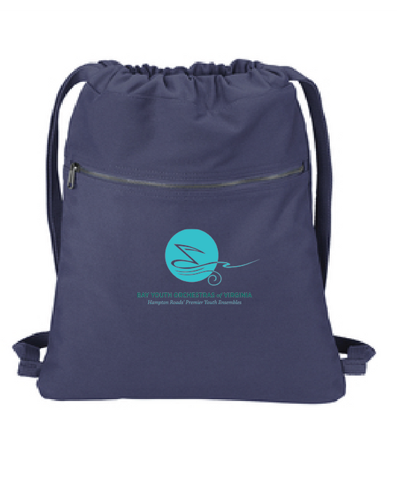 Beach Wash Cinch Pack / Denim Blue  / Bay Youth Orchestras of Virginia