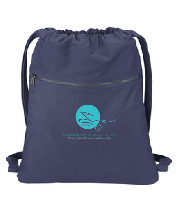 Beach Wash Cinch Pack / Denim Blue  / Bay Youth Orchestras of Virginia