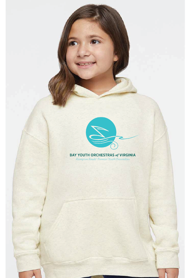 Elevated Basic Hoodie (Youth & Adult) / Ivory / Bay Youth Orchestras of Virginia