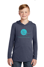 Long Sleeve T-shirt Hoodie (Youth & Adult) / Navy Frost / Bay Youth Orchestras of Virginia