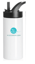 16oz Sports Kids Stainless Steel Water Bottle / White / Bay Youth Orchestras of Virginia