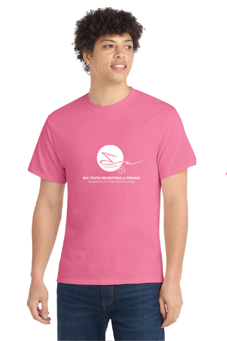Core Cotton Tee (Youth & Adult) / 4 colors / Bay Youth Orchestras of Virginia