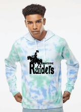 Tie-Dyed Fleece Hooded Sweatshirt / Lagoon Tie Dye / Bayside Sixth Grade Campus