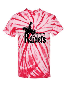 Cyclone Pinwheel Tie-Dyed T-Shirt (Youth & Adult) / Red / Bayside Sixth Grade Campus