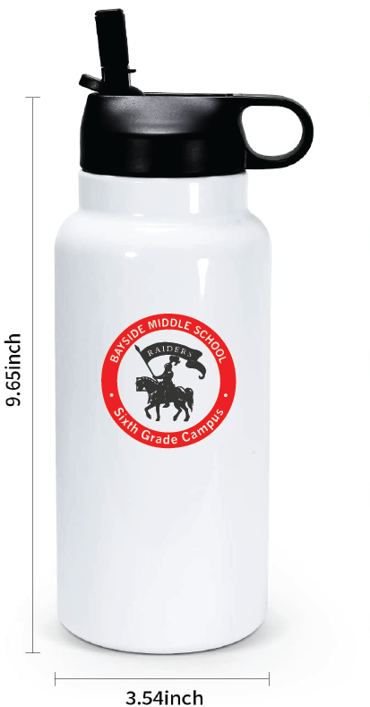 32oz Stainless Steel Water Bottle / Bayside Sixth Grade Campus