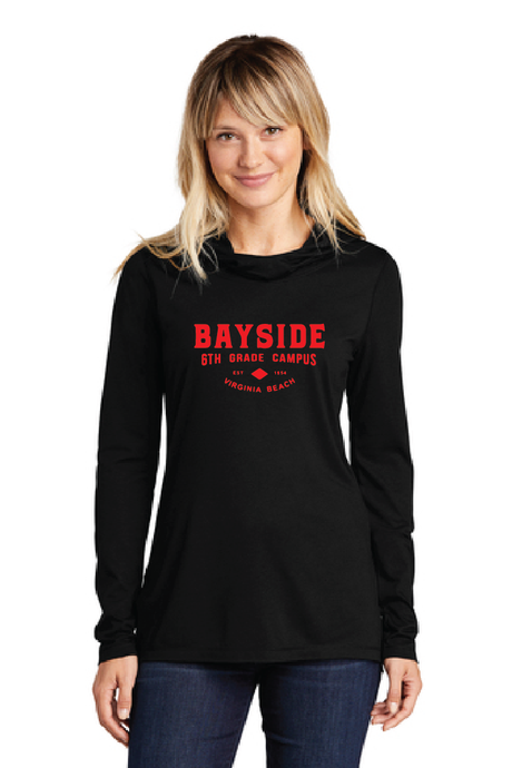 Tri-Blend Wicking Long Sleeve Hoodie / Black / Bayside Sixth Grade Campus Staff Store