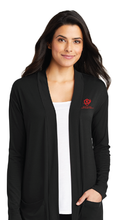 Ladies Concept Long Pocket Cardigan / Black / Bayside Sixth Grade Campus Staff Store