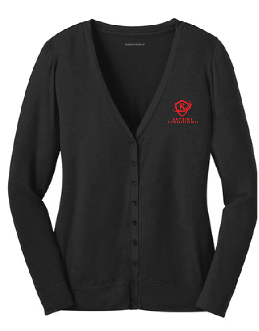 Ladies Concept Cardigan / Black / Bayside Sixth Grade Campus Staff Store