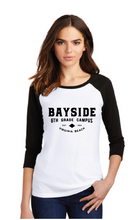 Women’s Perfect Tri 3/4-Sleeve Raglan / Black/White / Bayside Sixth Grade Campus Staff Store