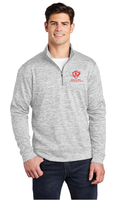 Electric Heather Fleece 1/4-Zip Pullover / Silver Electric / Bayside Sixth Grade Campus Staff Store
