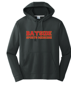 Performance Fleece Pullover Hooded Sweatshirt / Black / Bayside High School Sports Medicine