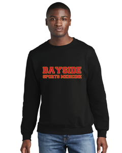Fleece Crewneck Sweatshirt / Black / Bayside High School Sports Medicine