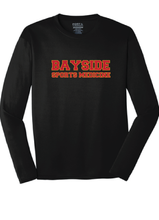 Long Sleeve Performance Tee / Black / Bayside High School Sports Medicine