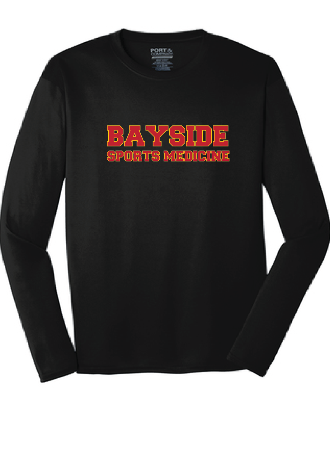 Long Sleeve Performance Tee / Black / Bayside High School Sports Medicine