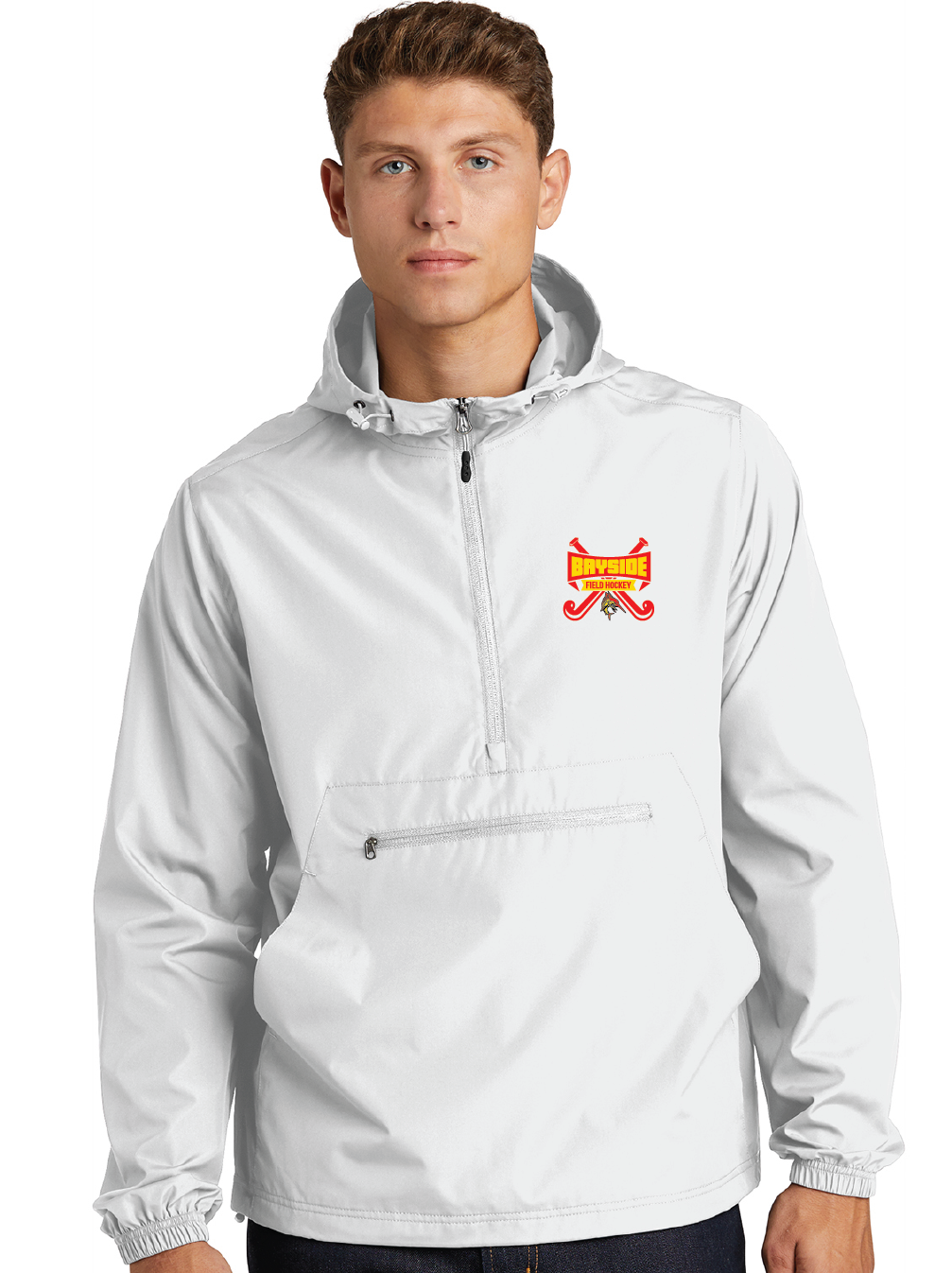 Packable Anorak / White / Bayside High School Field Hockey