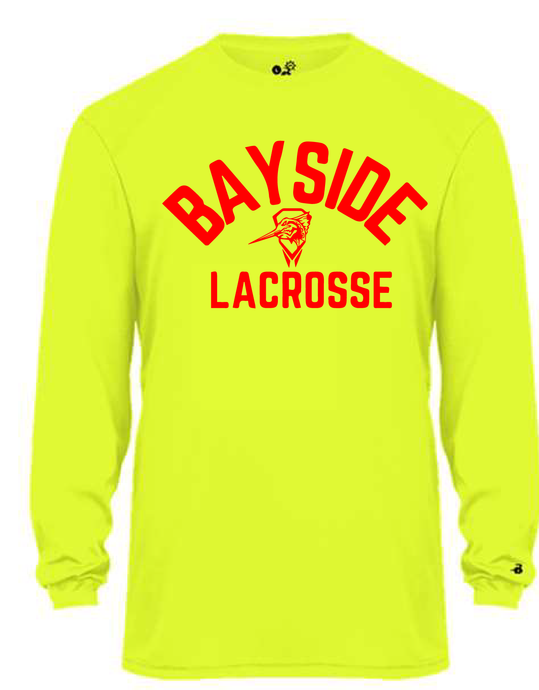 Long Sleeve Ultimate Soft Lock Tee / Safety Yellow / Bayside High School Lacrosse