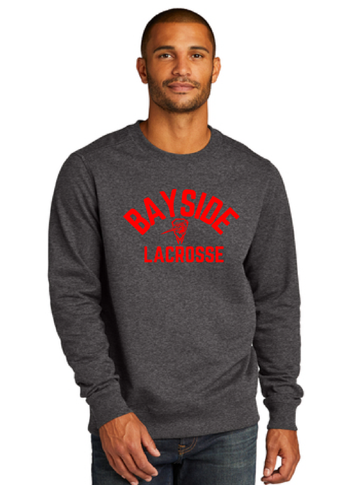 Re-Fleece Crewneck Sweatshirt / Charcoal Heather / Bayside High School Lacrosse