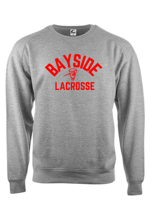 Fleece Crewneck Sweatshirt  / Oxford / Bayside High School Lacrosse