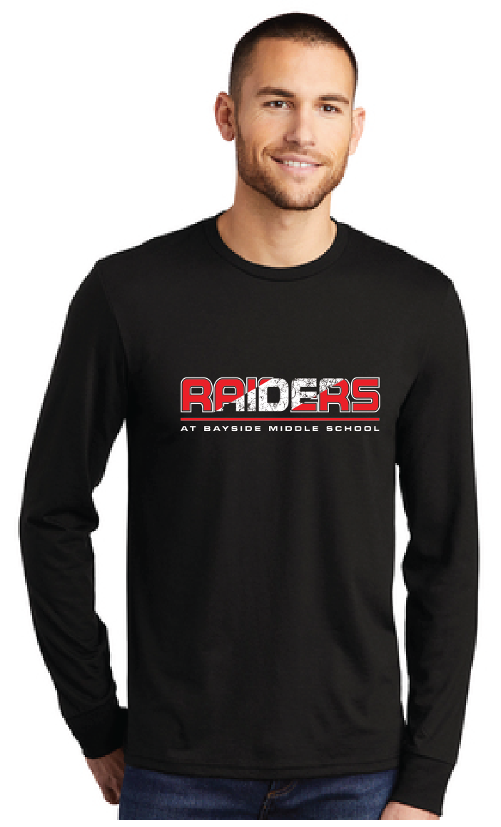 Triblend Long Sleeve Tee  / Black / Bayside Middle School Staff