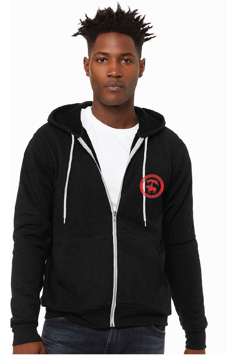 Unisex Sponge Fleece Hoodie / Heather Black / Bayside Middle School Staff