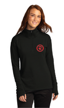 Ladies Flex Fleece 1/4-Zip / Black / Bayside Middle School Staff