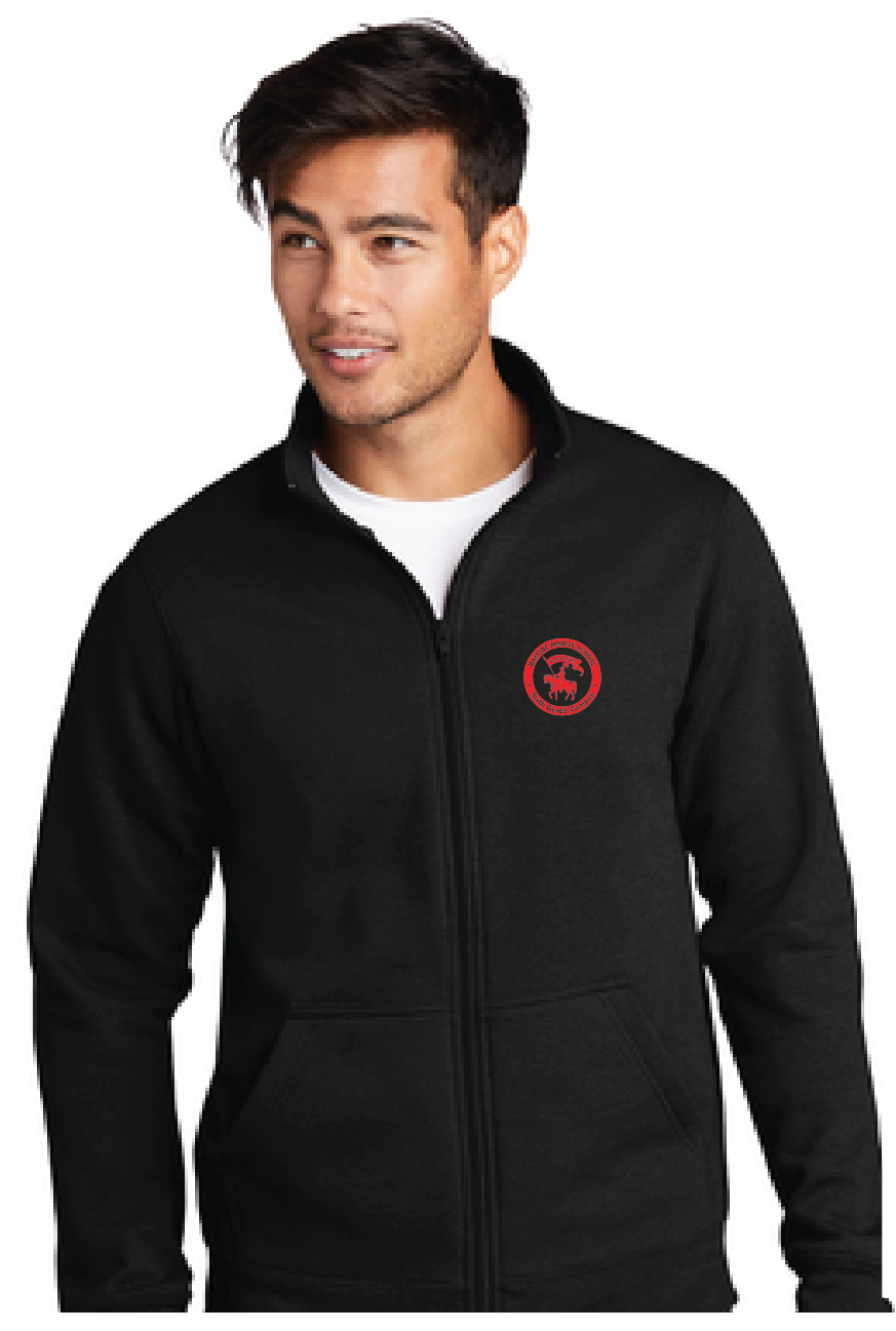 Core Fleece Cadet Full-Zip Sweatshirt / Black / Bayside Middle School Staff