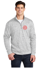 Electric Heather Fleece 1/4-Zip Pullover / Silver Electric / Bayside Middle School Staff