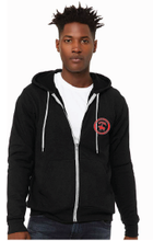 Unisex Sponge Fleece Hoodie / Heather Black / Bayside Middle Staff