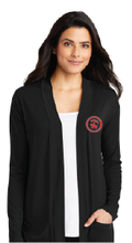 Ladies Concept Long Pocket Cardigan / Black / Bayside Middle Staff