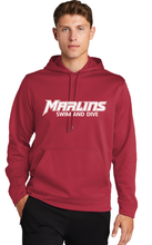 Fleece Hooded Pullover / Red / Bayside High School Swim & Dive