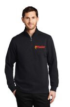 Slub Fleece 1/4-Zip Pullover / Black / Bayside High School Swim & Dive