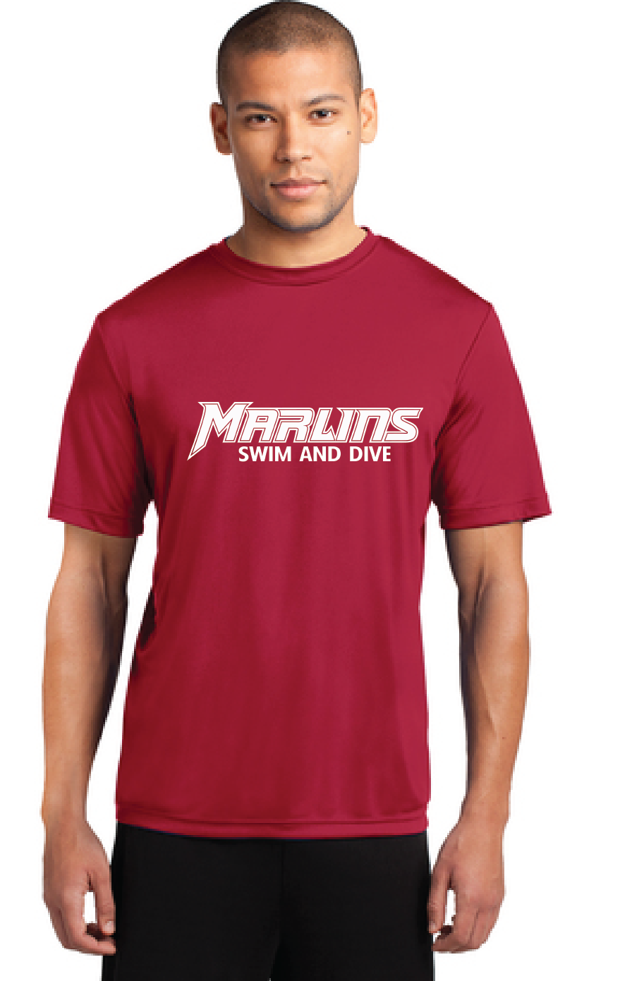 Performance Tee / Red / Bayside High School Swim & Dive