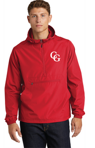 Packable Anorak / Red / Center Grove