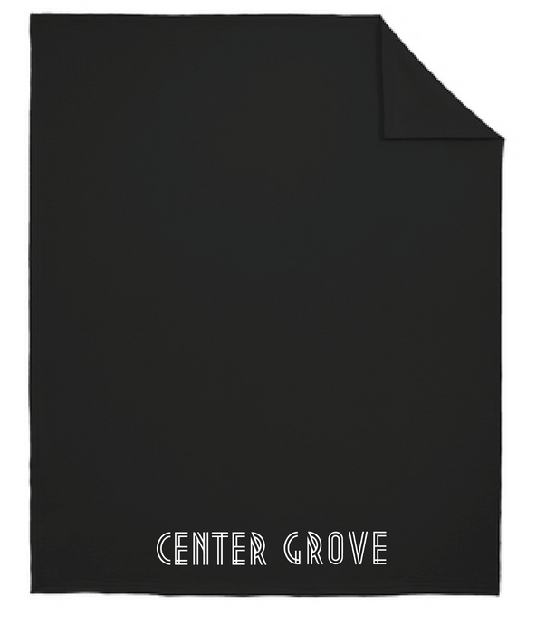 Core Fleece Sweatshirt Blanket / Black / Center Grove
