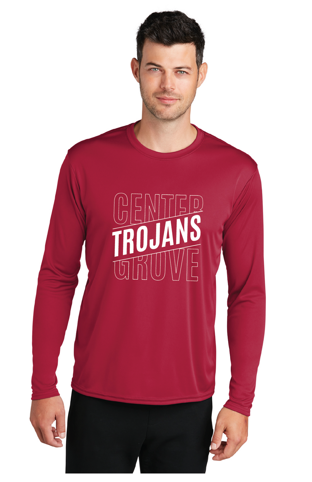 Long Sleeve  Performance Tee (Youth & Adult) / Red / Center Grove