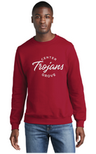 Fleece Crewneck Sweatshirt / Red / Center Grove