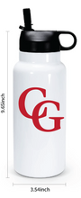 30oz Stainless Steel Water Bottle / White / Center Grove