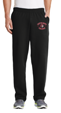 Open Bottom Fleece Sweatpants / Black /  Center Grove