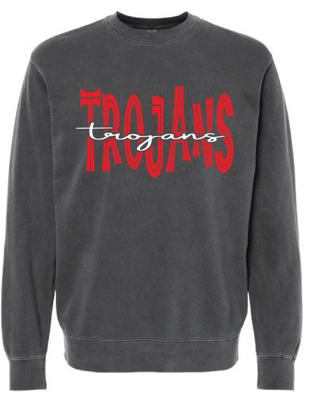 Midweight Pigment-Dyed Crewneck Sweatshirt / Pigment Black / Center Grove High School