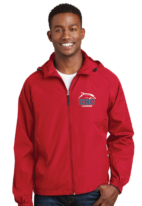 Hooded Raglan Jacket / Red / Cape Henry Collegiate